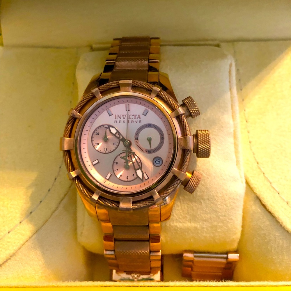 Rose Gold Invicta ladies watch, “Reserve Collection”